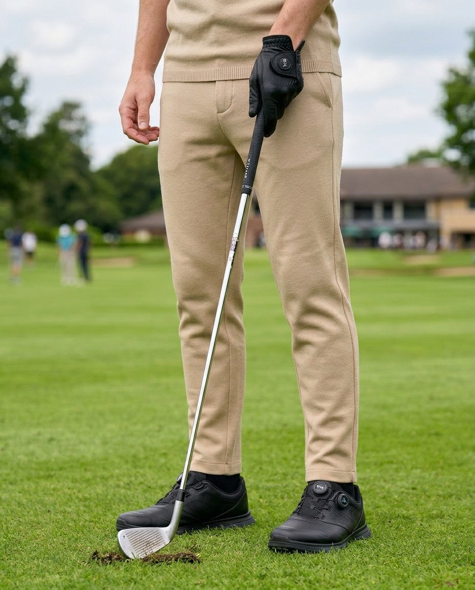 予約販売】『unnames.golf』ニットロングパンツ beige – unnames