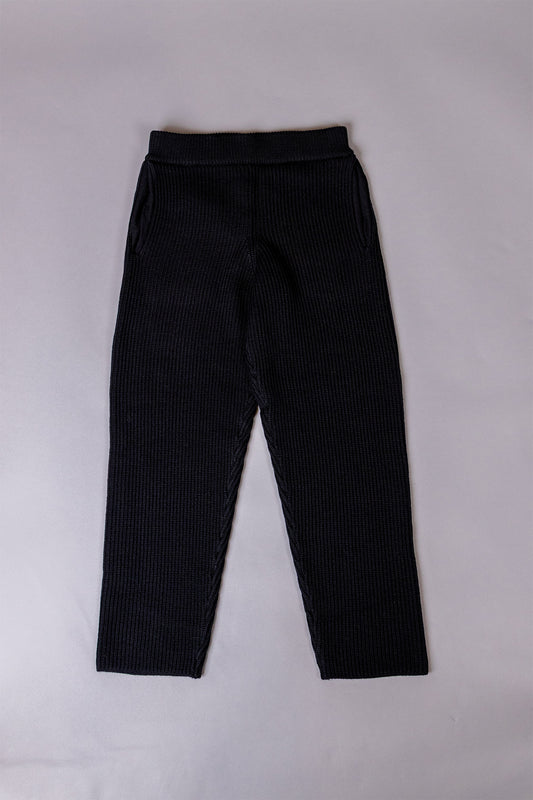 unnames.ニットパンツ Black