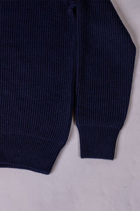 unnames.ハーフジップニット Navy