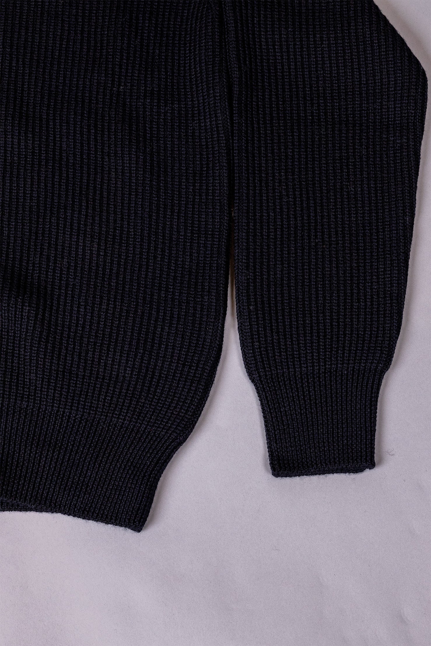 unnames.ハーフジップニット Black