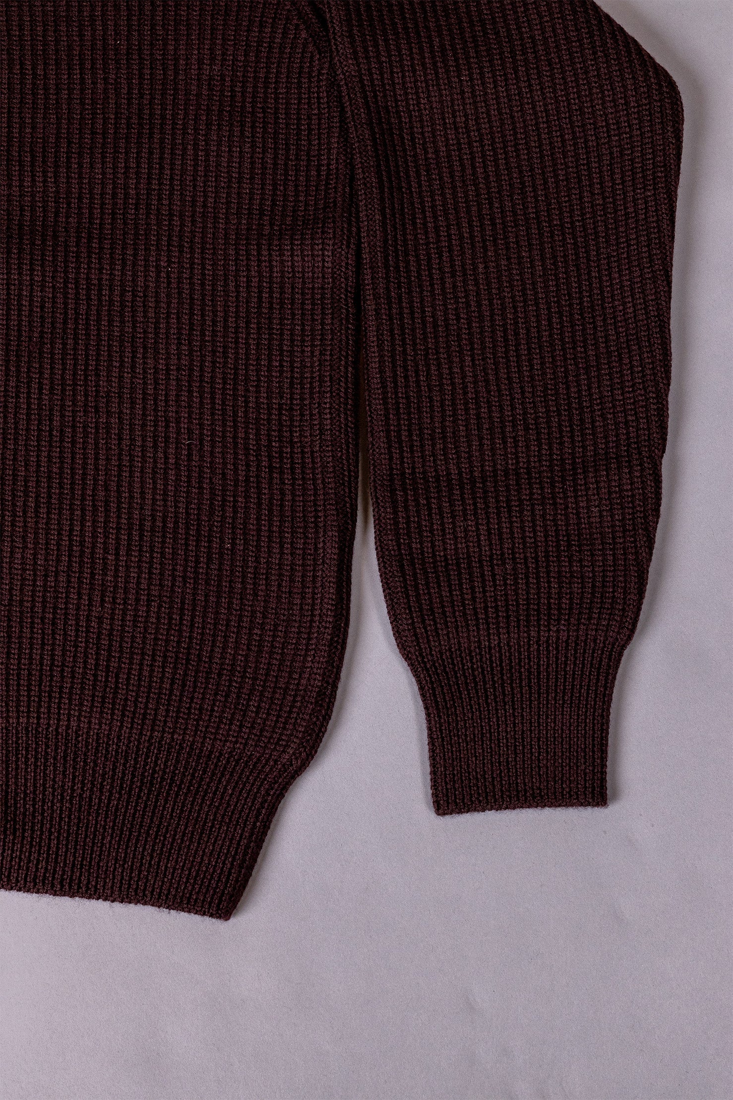 unnames.ハーフジップニットBrown