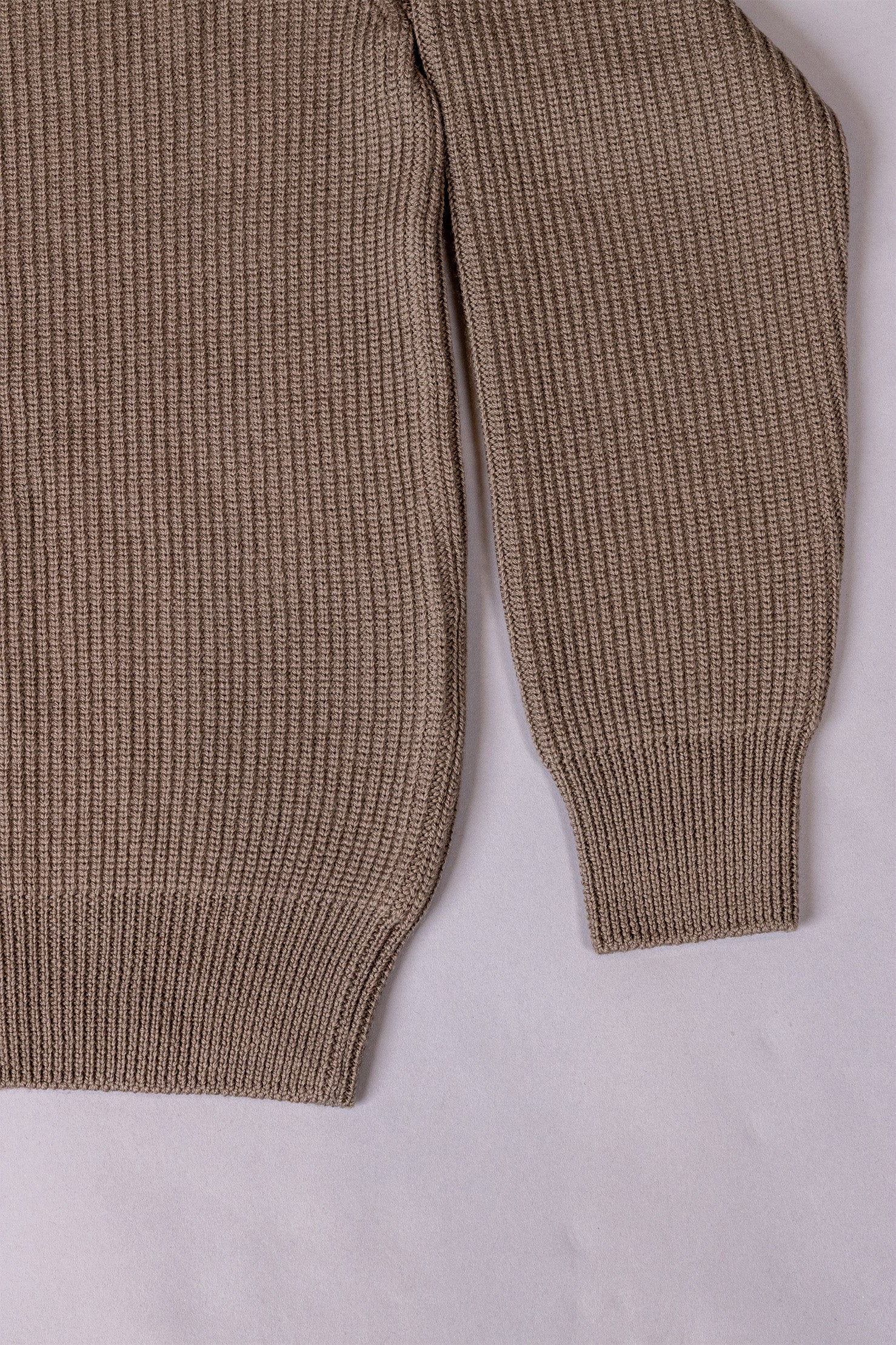 unnames.ハーフジップニット Khaki