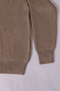 unnames.ハーフジップニット Khaki