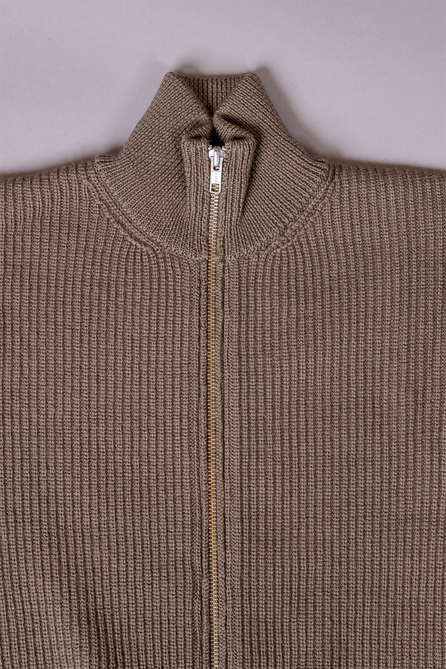 unnames.ハーフジップニット Khaki