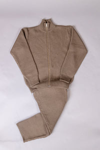 unnames.ハーフジップニット Khaki