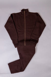 unnames.ハーフジップニットBrown