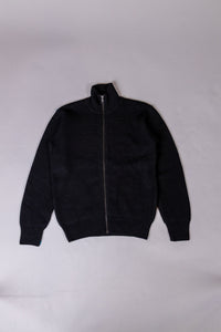 unnames.ハーフジップニット Black