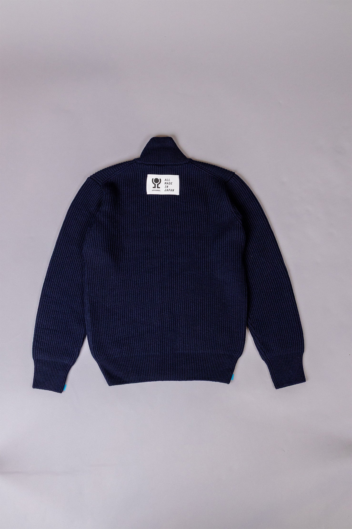 unnames.ハーフジップニット Navy