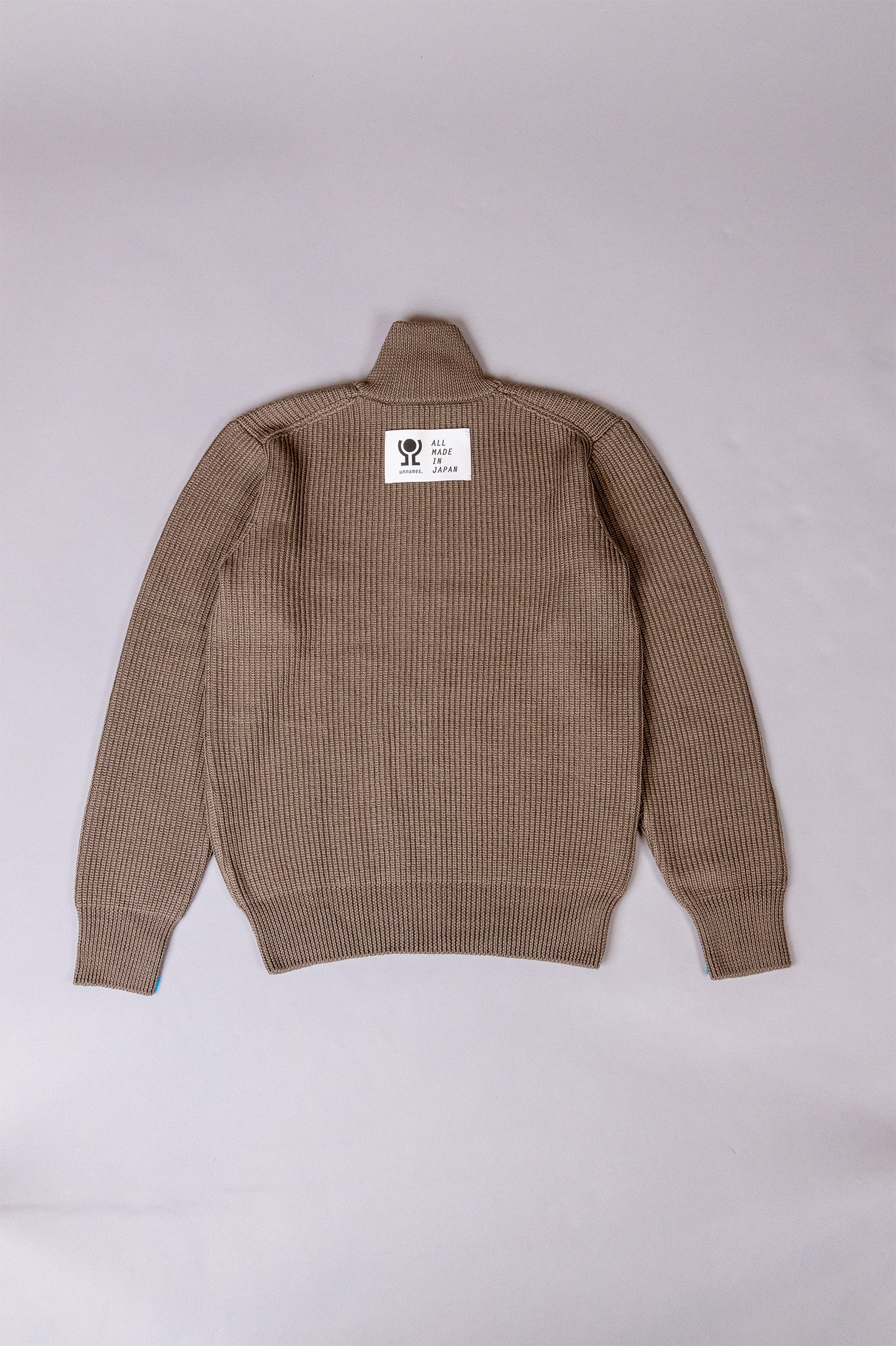 unnames.ハーフジップニット Khaki