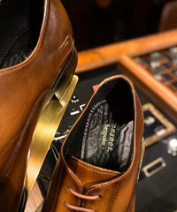 オーダーストレートチップシューズ(メダリオン付き)