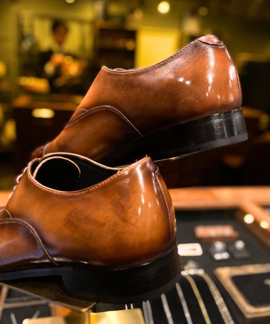 オーダーストレートチップシューズ(メダリオン付き)