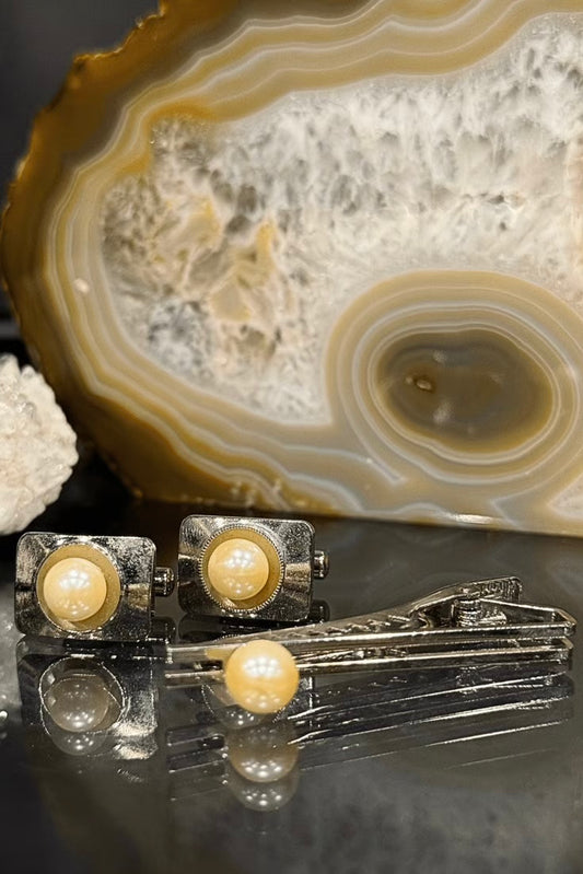 アンティーク カフスボタン・ネクタイピン set