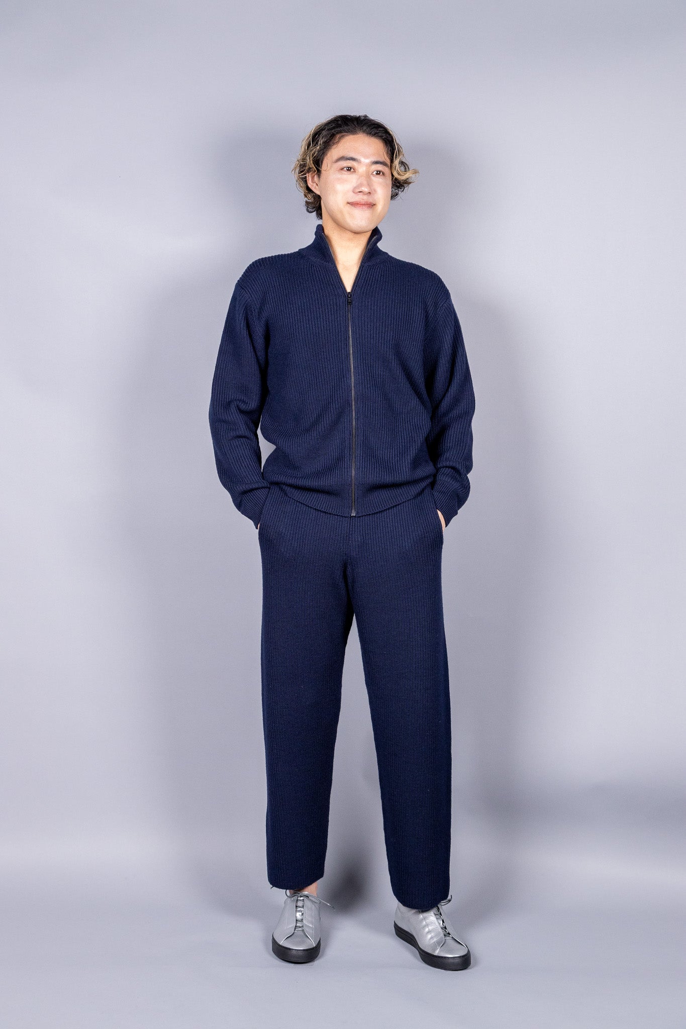 unnames.ニットパンツ Navy