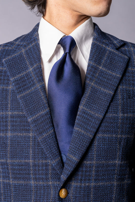 『unnames.』ロゴネクタイ  navy