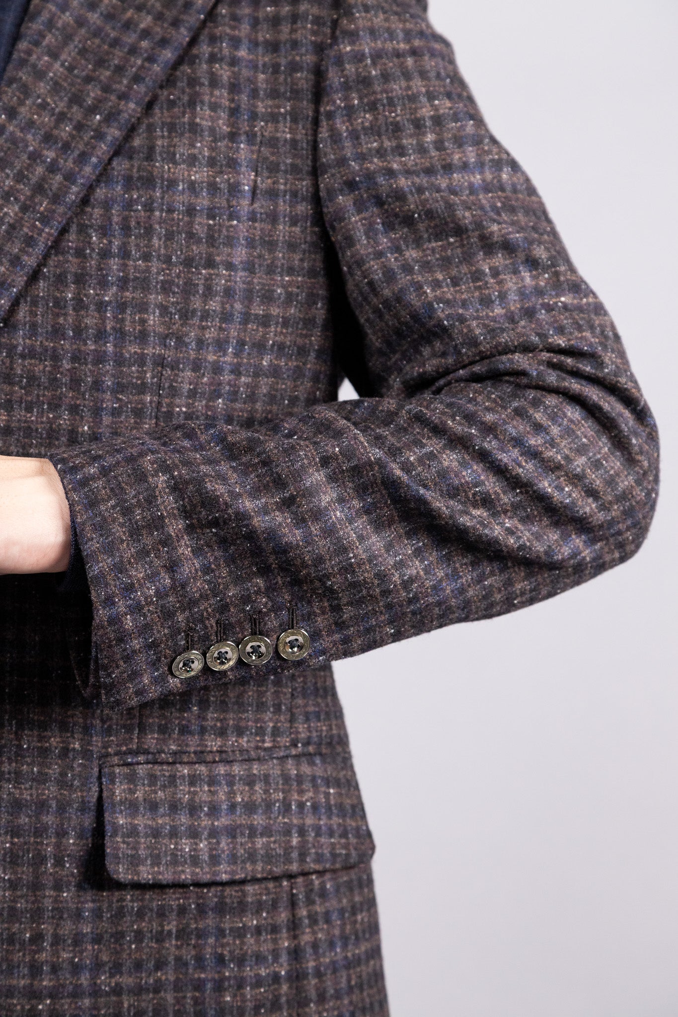 ジャケット　brown black