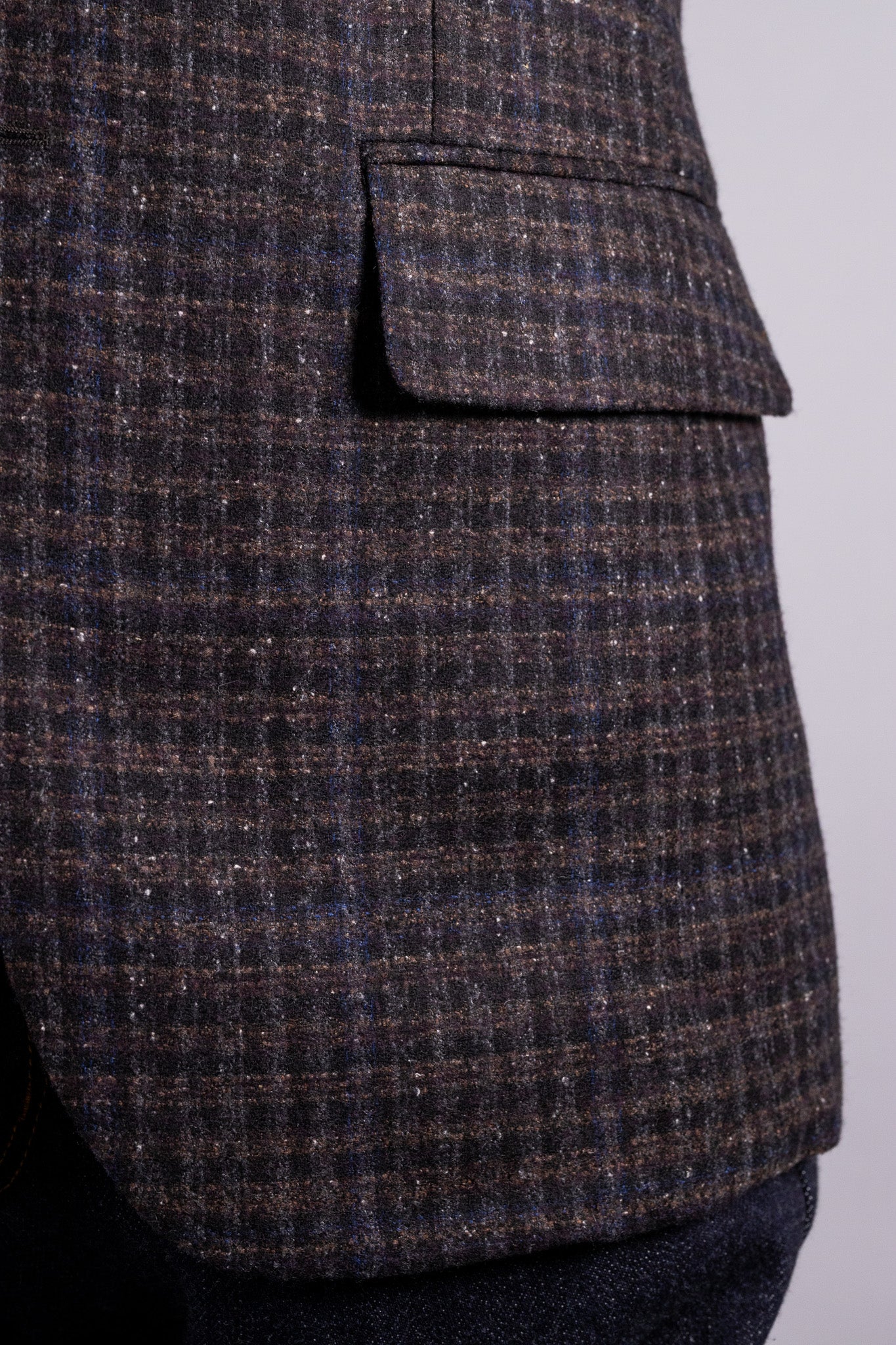 ジャケット　brown black