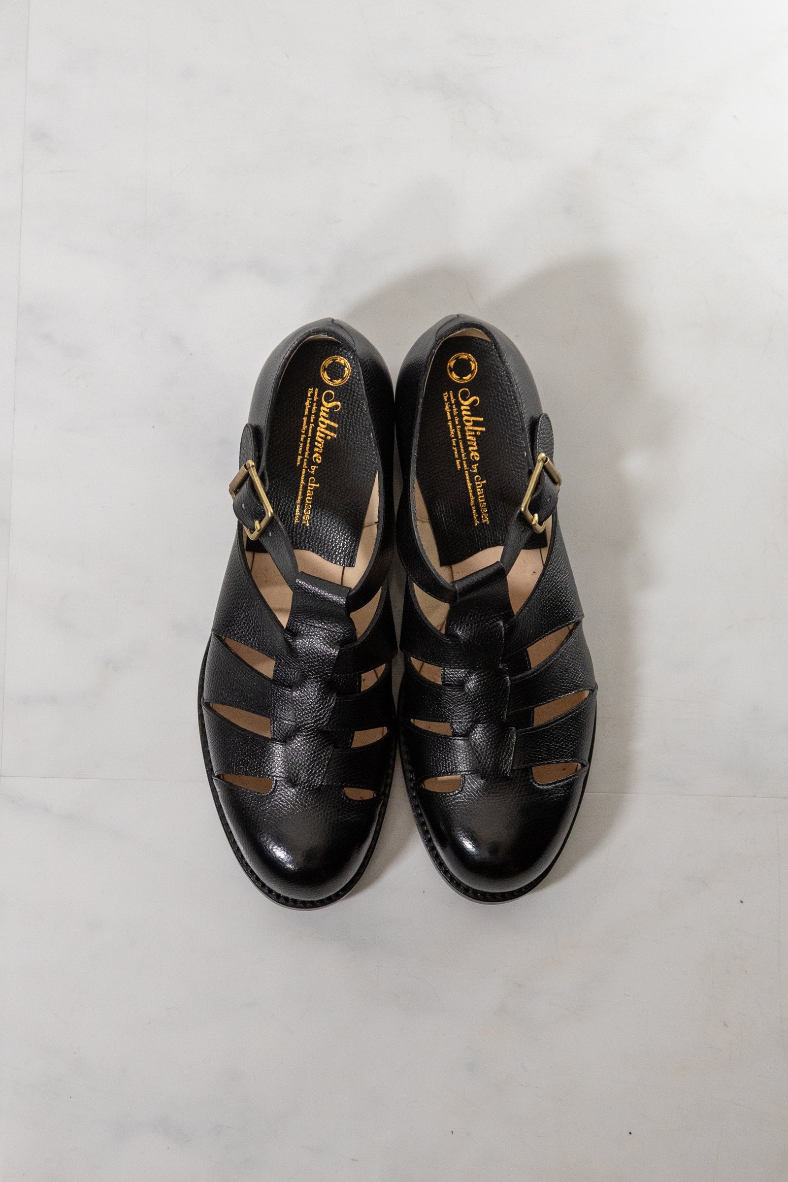 【chausser】 GURKHA SHOES BLACK
