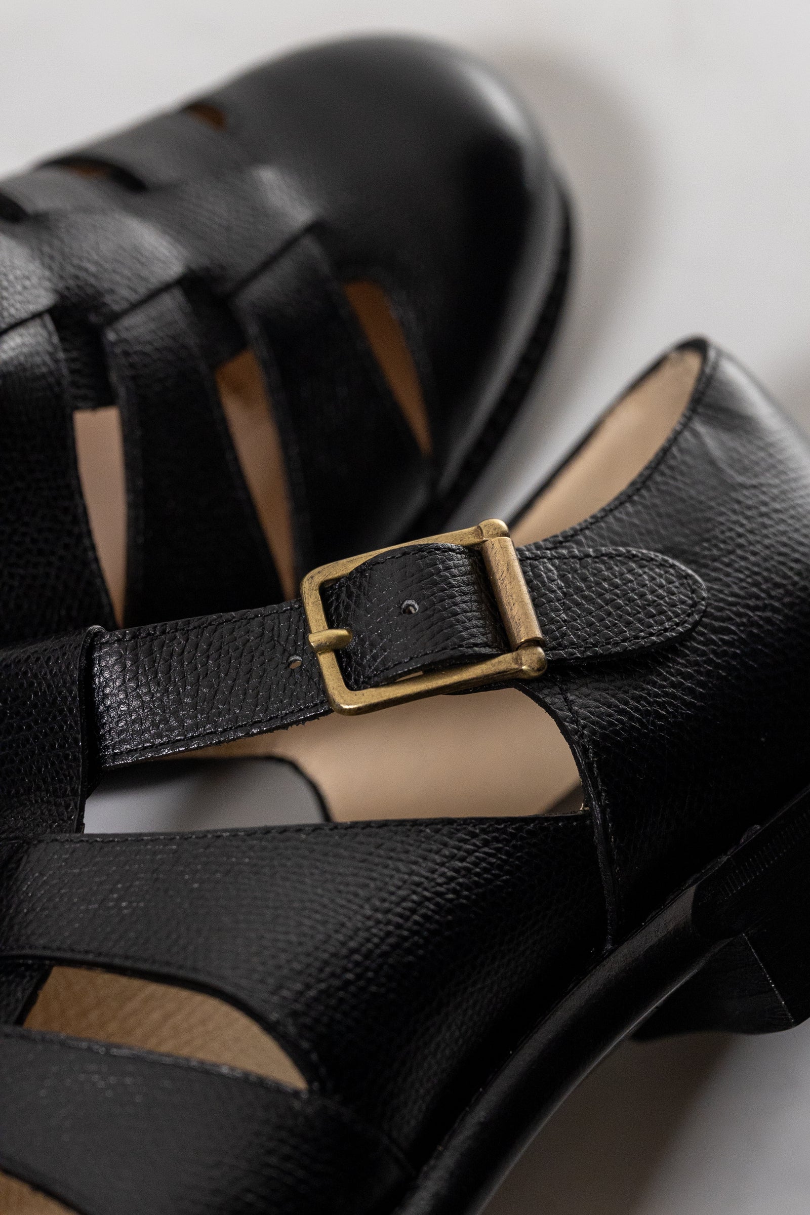 【chausser】 GURKHA SHOES BLACK