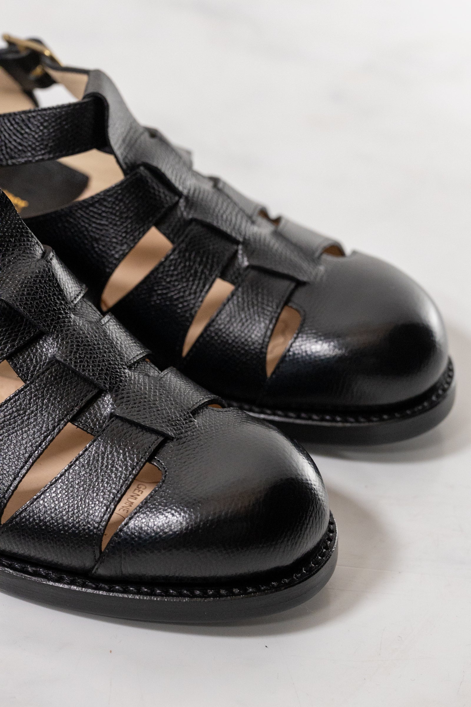 【chausser】 GURKHA SHOES BLACK