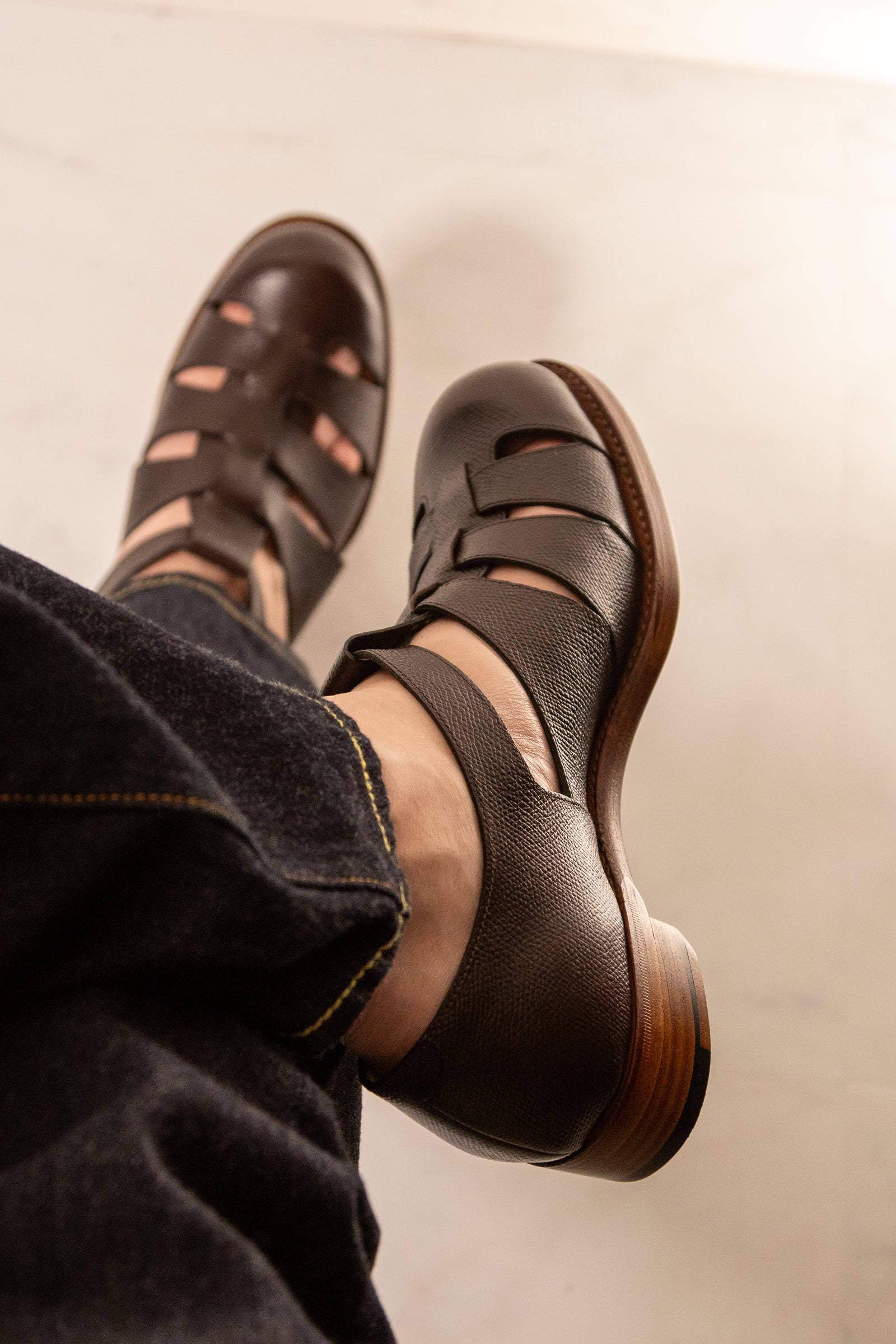 【chausser】 GURKHA SHOES BROWN