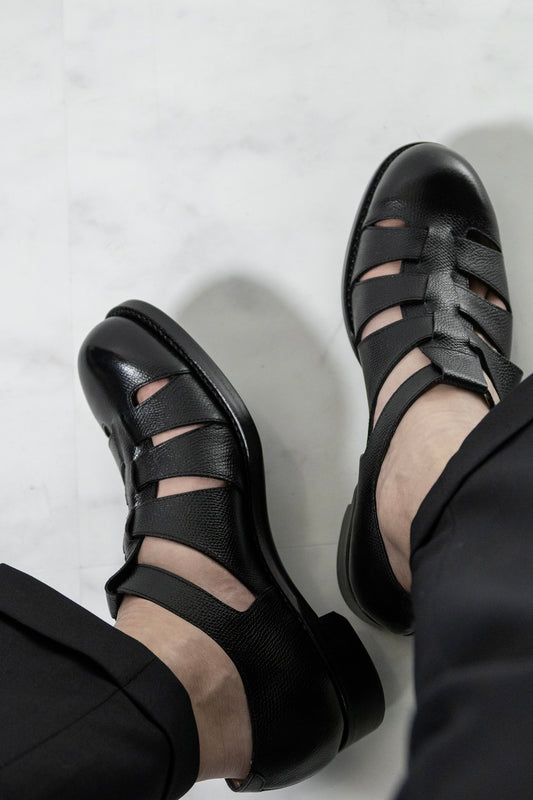 【chausser】 GURKHA SHOES BLACK