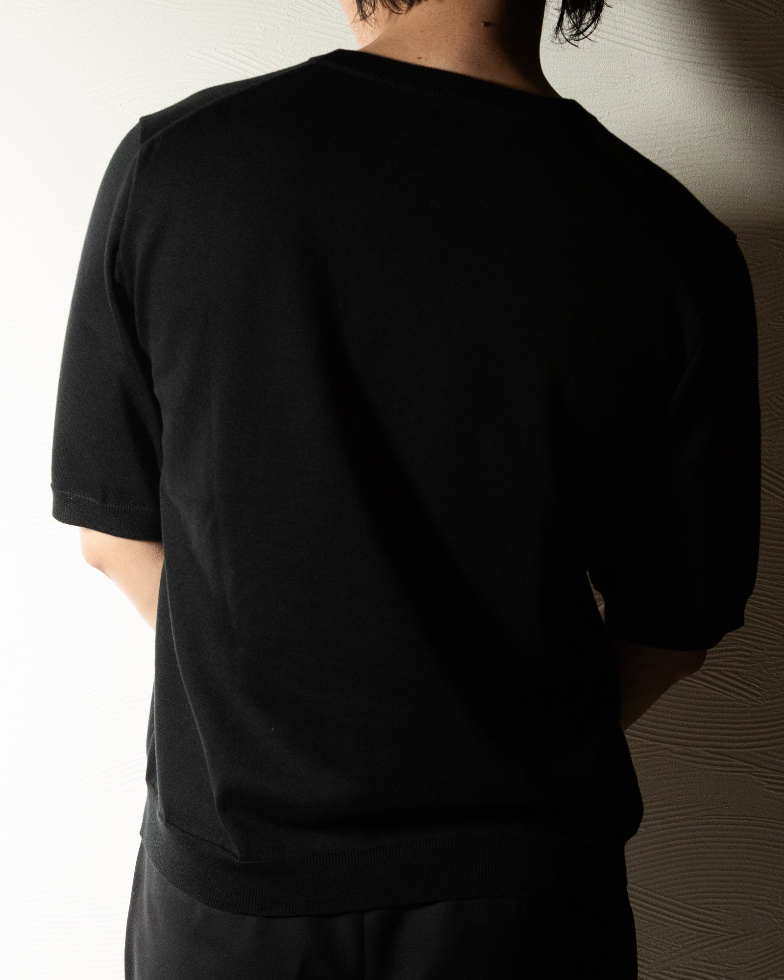 【予約販売】『unnames.』シーアイランドコットン Tシャツ Black