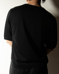 【予約販売】『unnames.』シーアイランドコットン Tシャツ Black