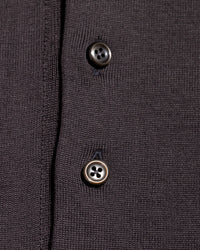 【予約販売】『unnames.』シーアイランドコットン ニットポロ gray