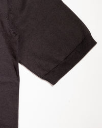 【予約販売】『unnames.』シーアイランドコットン ニットポロ gray