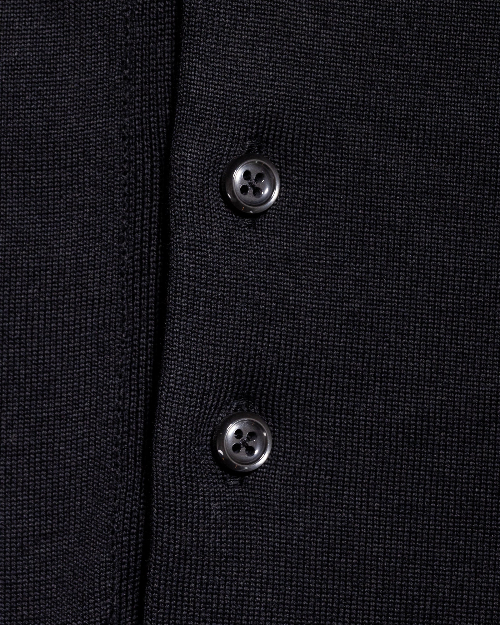 【予約販売】『unnames.』シーアイランドコットン ニットポロ Black