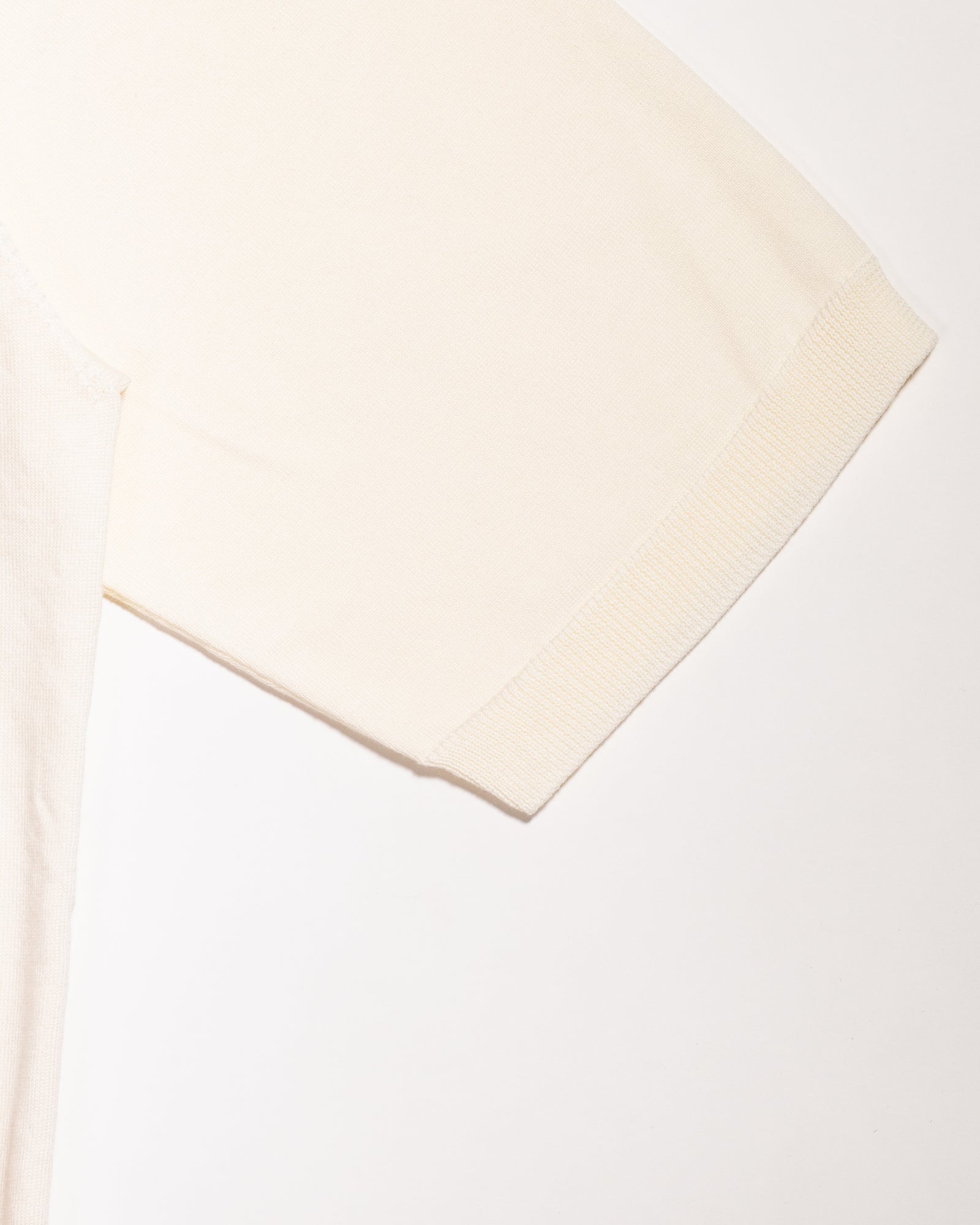 【予約販売】『unnames.』シーアイランドコットン ニットポロ White