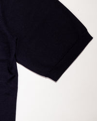 【予約販売】『unnames.』シーアイランドコットンTシャツ navy