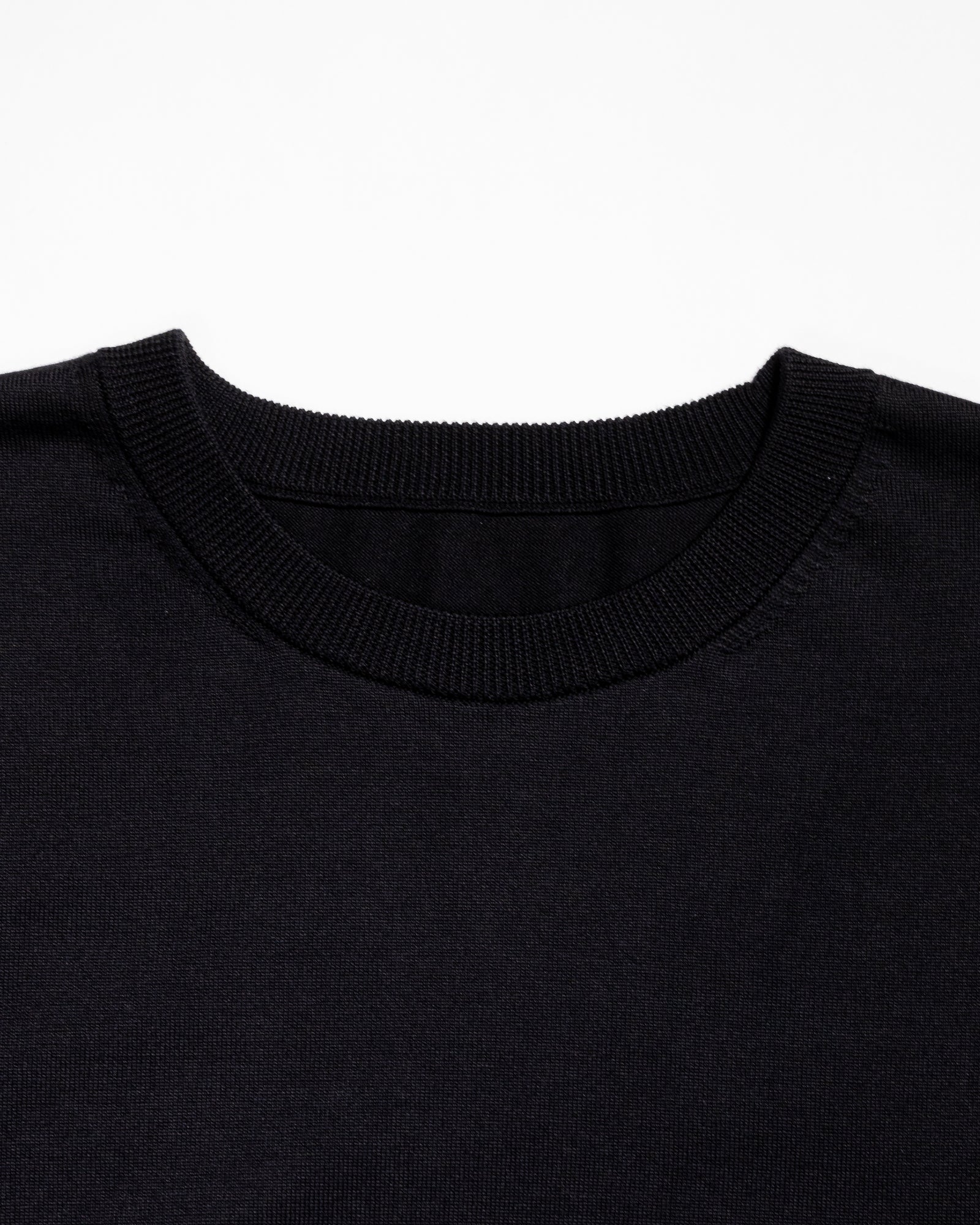 【予約販売】『unnames.』シーアイランドコットン Tシャツ Black