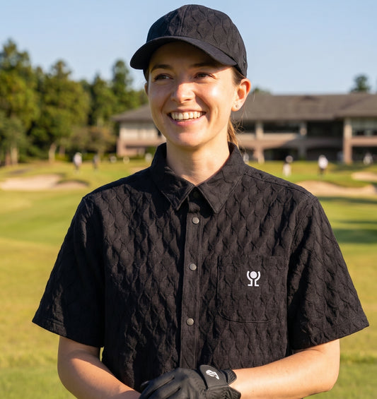 【予約商品】『unnames.golf』ロゴキャップ Black
