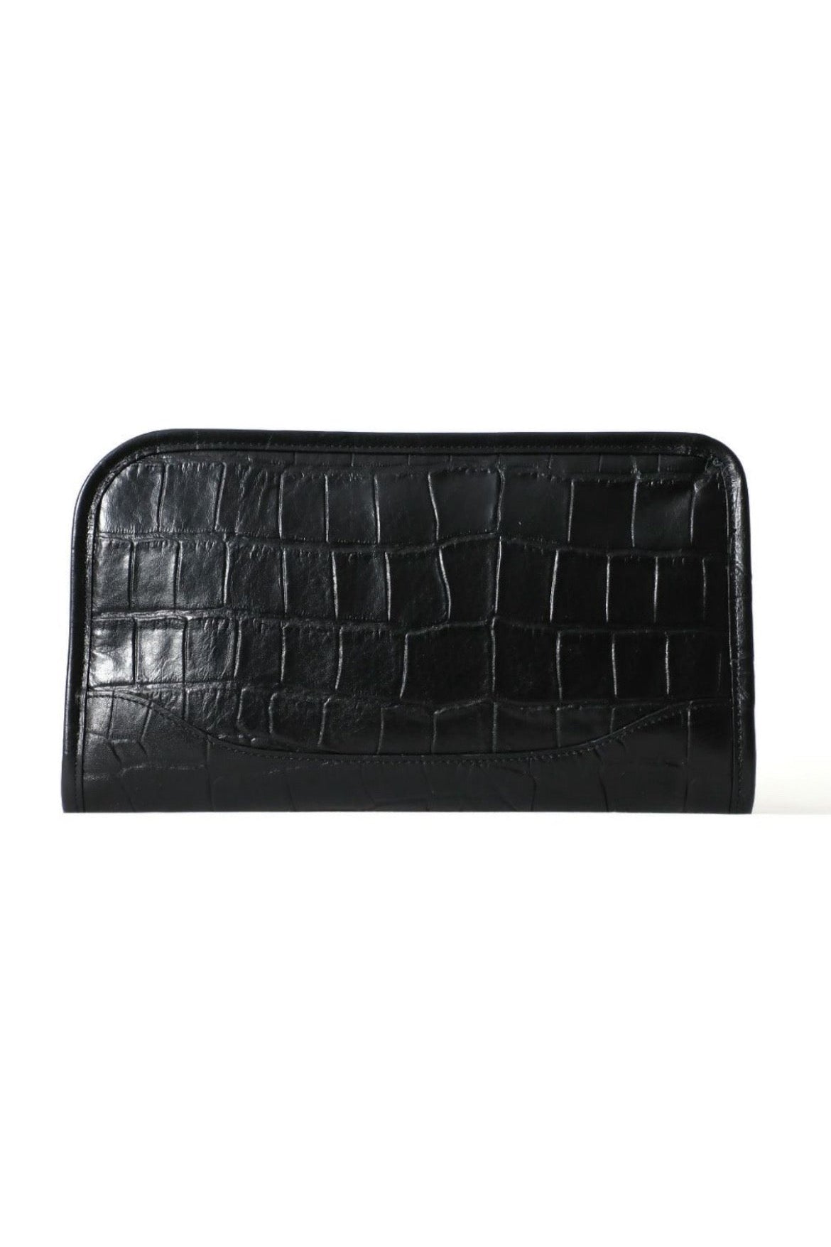 【PELLE MORBIDA】 型押しクラッチバッグ