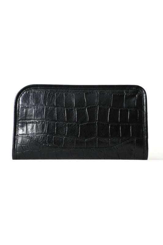 【PELLE MORBIDA】 型押しクラッチバッグ