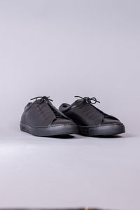 LEATHER LOW-CUT SNEAKERS / BL