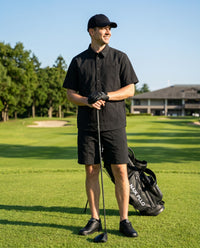【予約販売】『unnames.golf』テックシャツ Black