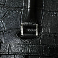 【PELLE MORBIDA】 フラップ型押しボストンバッグ M