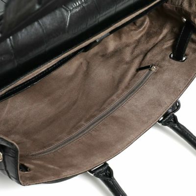 【PELLE MORBIDA】 フラップ型押しボストンバッグ M