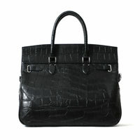 【PELLE MORBIDA】 フラップ型押しボストンバッグ M