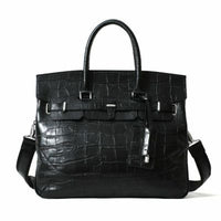 【PELLE MORBIDA】 フラップ型押しボストンバッグ M