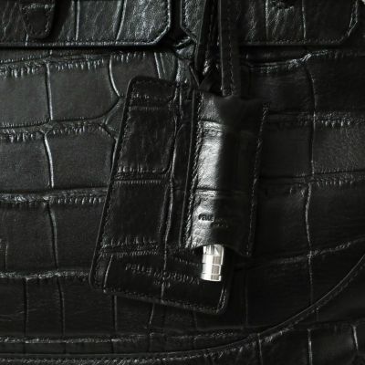 【PELLE MORBIDA】 フラップ型押しボストンバッグ M