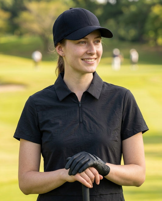 【予約販売】 『unnames.golf』テック ワンピース Black