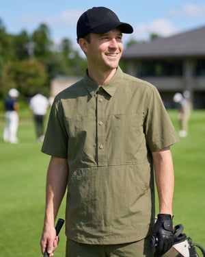【予約販売】 『unnames.golf』テックシャツ khaki