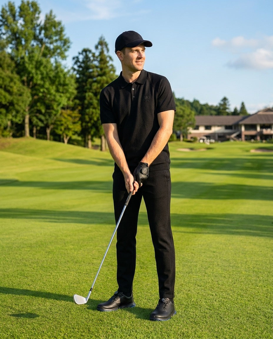 予約販売】『unnames.golf』ニットロングパンツ Black – unnames