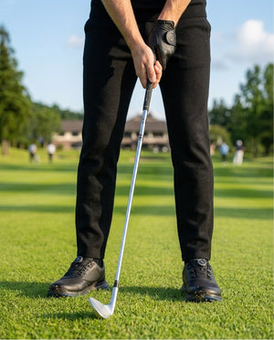 【予約販売】『unnames.golf』ニットロングパンツ Black
