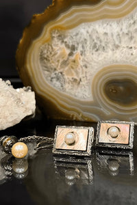 アンティーク カフスボタン・ネクタイピン set